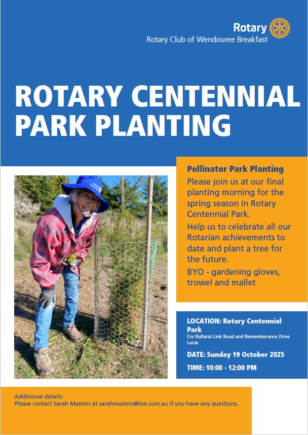 Centennial Park Planting   Flyer