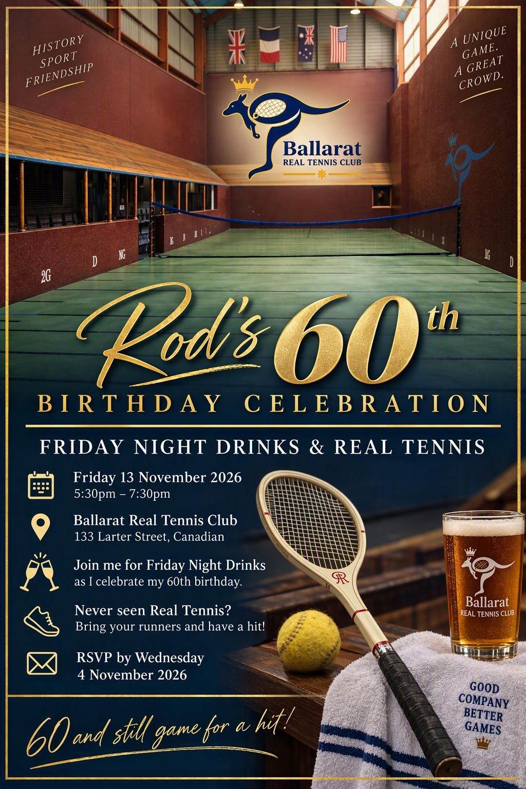 Rod 60th Invite