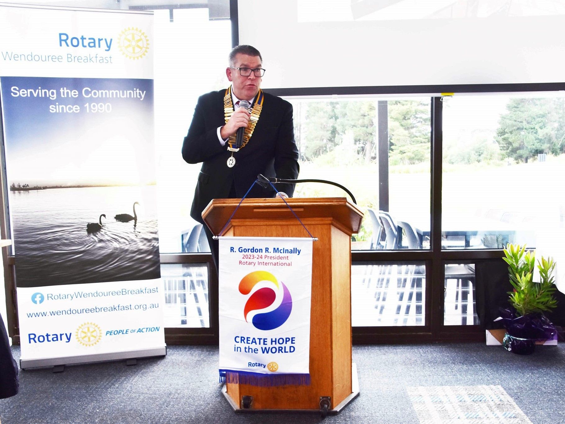 President Geoff's speech