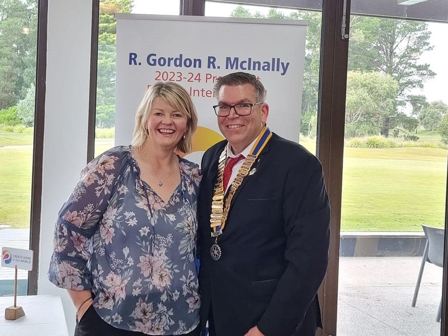 President Geoff and Ellie James